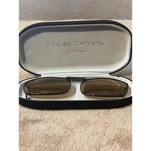 Polar Optics Clip On Sunglasses With Case  Glasses Eyes